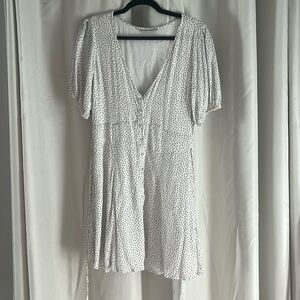 Abercrombie & Fitch. Great quality. Size medium. White with black polka dots.